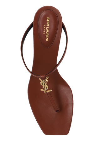 Saint Laurent Cassandra Mule Heel Brown