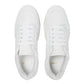 White sneakers on a light gray background