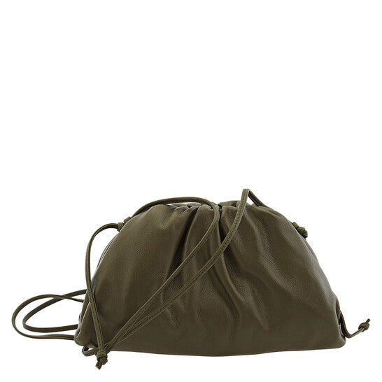 Bottega Veneta Special Selection  Mini Leather Pouch Forest Green