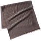 Brown scarf with a pattern on a white background