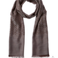Gucci scarf on a white background with product details and purchase options.