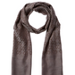 Gucci scarf on a white background with product details and purchase options.