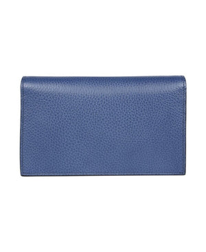 Gucci Interlocking Chain Wallet Caspian Blue