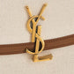Saint Laurent Small Solferino Logo Plaque Canvas Shoulder Bag Sand