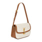 Saint Laurent Small Solferino Logo Plaque Canvas Shoulder Bag Sand