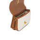 Saint Laurent Small Solferino Logo Plaque Canvas Shoulder Bag Sand
