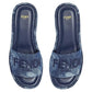 Fendi Sunshine Platform Slide Denim Blue