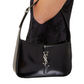 Black handbag with a silver clasp on a white background, featuring the brand 'Mitchells'.