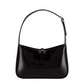 Saint Laurent Spazzolato Le 5 À 7 Logo Hobo Patent Leather Bag Black