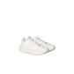 White sneakers on a light gray background