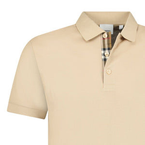 Burberry Hartford Check Polo Shirt Soft Fawn