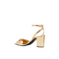 Valentino Garavani sandal on a white background with product details.