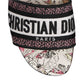 Christian Dior sandal with floral design and brand logo on a white background