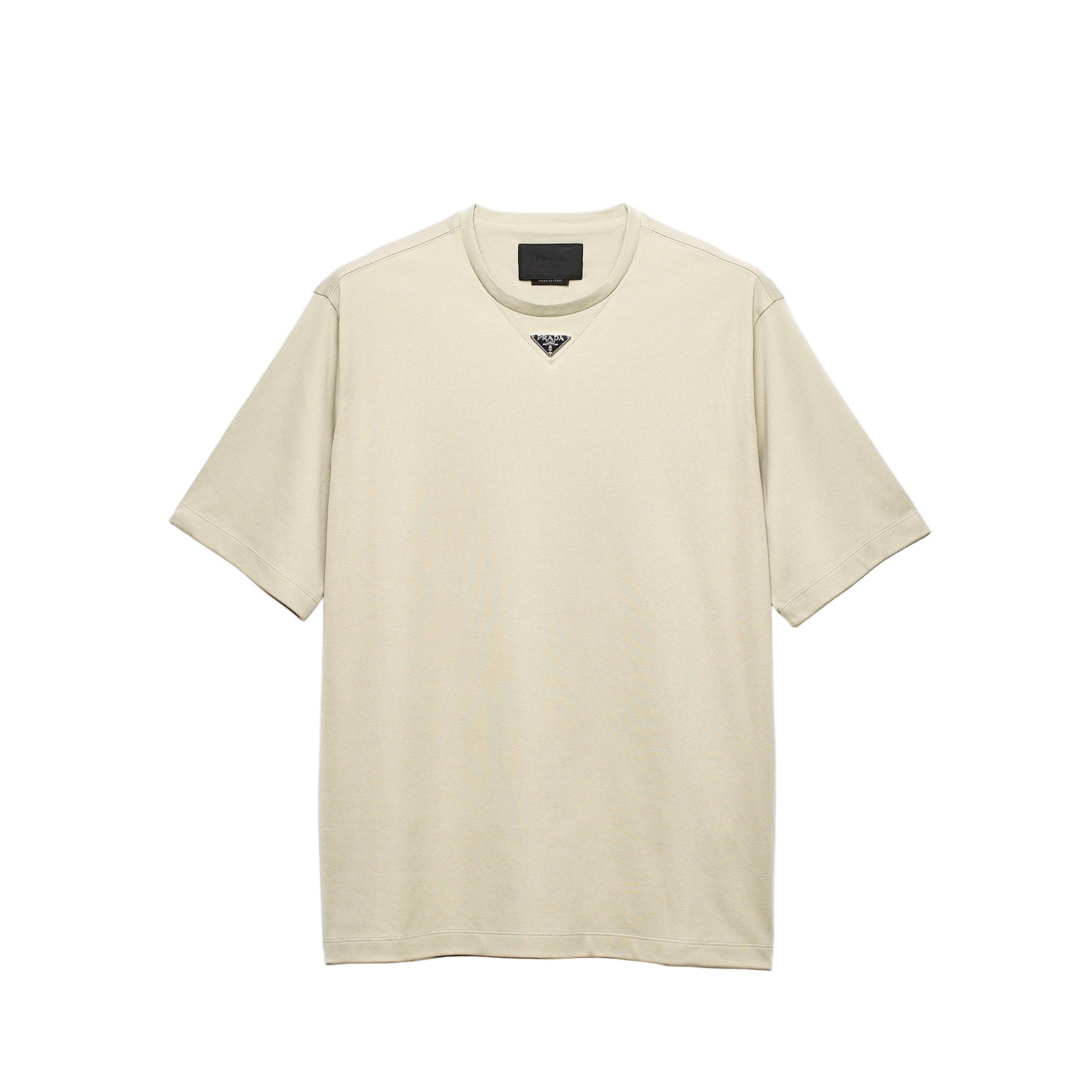 Beige t-shirt on a white background