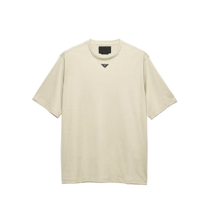 Beige t-shirt on a white background