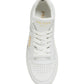 White Prada sneaker on a white background