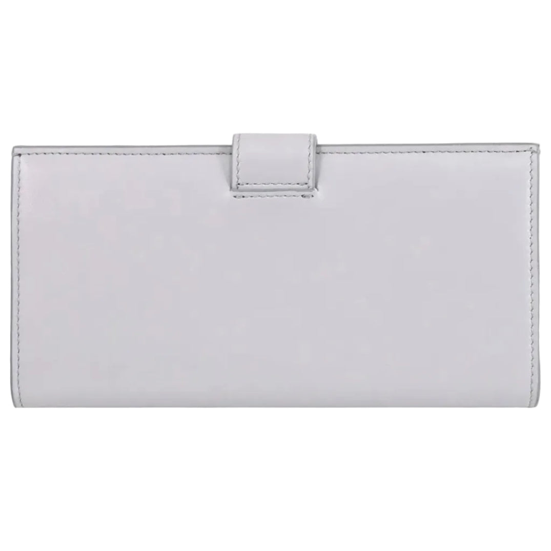 Light gray wallet on a white background