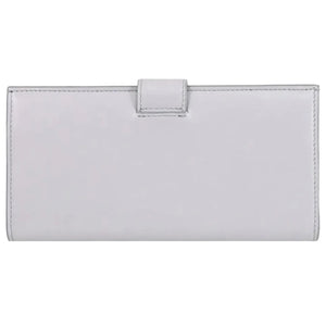 Light gray wallet on a white background