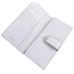 White wallet with Prada logo on a white background