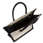 Black handbag with a white interior on eBay gallery page