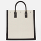 Saint Laurent Rive Gauche Tote Bag Beige & Black
