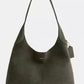 Coach Brooklyn 34 Shoulder Bag Suede Green