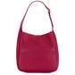 Red handbag on a white background