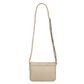 Beige crossbody bag on a white background