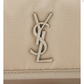 Close-up of a beige fabric with a logo on a screen