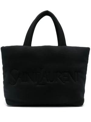 Saint Laurent Jersey Tote Bag Black