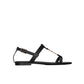 Black sandal on a white background