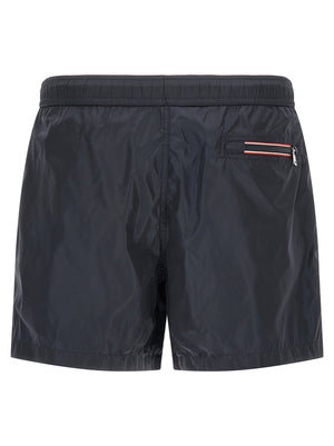 Moncler Logo Patch Swim Shorts