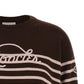 Moncler Striped Sweater With Embroidery