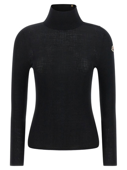 Moncler Logo Turtleneck Sweater