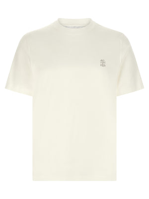 Brunello Cucinelli Logo Print T-shirt