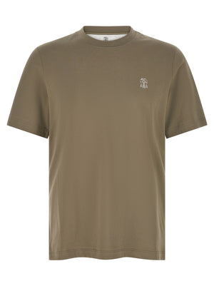 Brunello Cucinelli Logo Print T-shirt