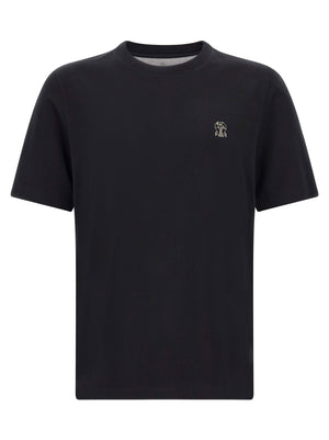 Brunello Cucinelli Logo Embroidery T-shirt