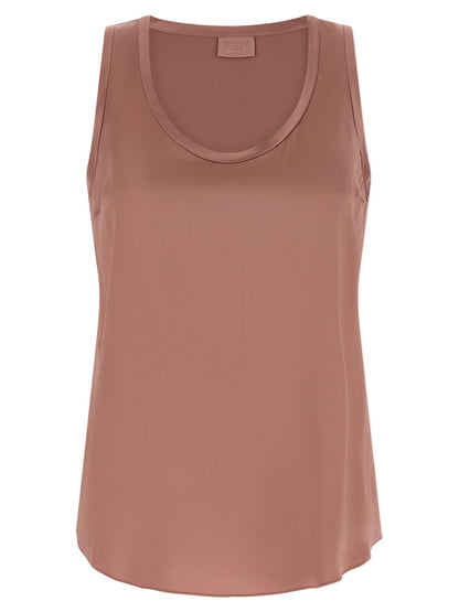 Brunello Cucinelli Satin Top