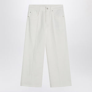 Brunello Cucinelli White cotton trousers