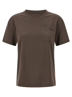 Brunello Cucinelli Shiny Tab T-shirt