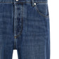 Brunello Cucinelli Logo Embroidery Jeans