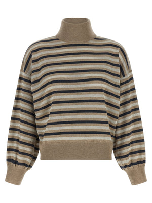 Brunello Cucinelli Sparkling Stripes Sweater