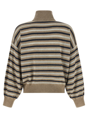 Brunello Cucinelli Sparkling Stripes Sweater