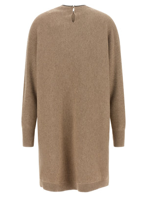 Brunello Cucinelli Precious Collar Dress