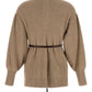 Brunello Cucinelli English Half-ribbed Cardigan