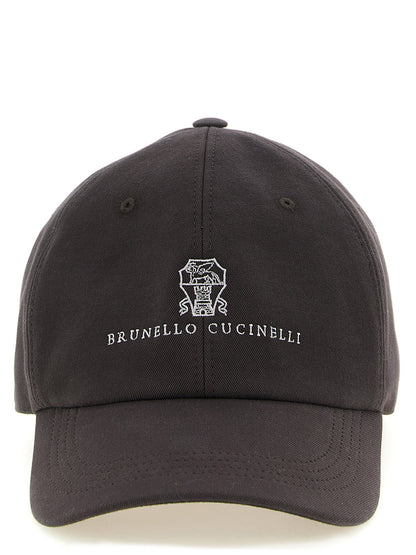 Brunello Cucinelli Logo Embroidery Cap