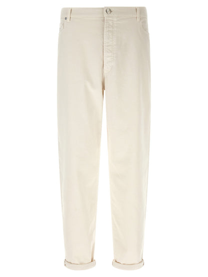 Brunello Cucinelli Garment-dyed Denim Jeans