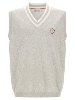 Brunello Cucinelli Heraldic Logo Vest