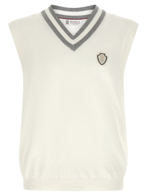 Brunello Cucinelli Logo Patch Vest
