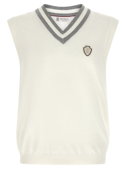 Brunello Cucinelli Logo Patch Vest